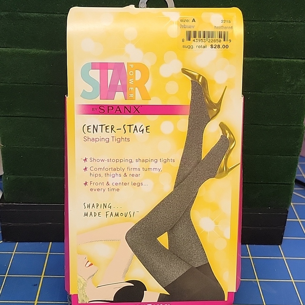 SPANX Star Patterned Shaping Tights Heathered Size A New